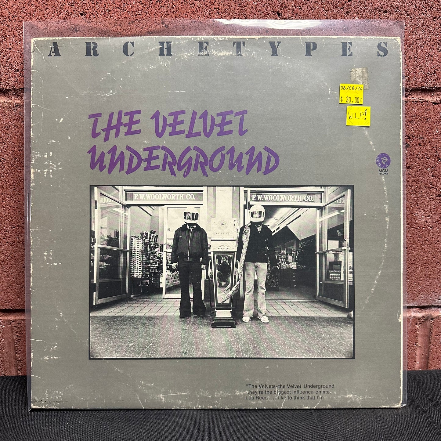 Used Vinyl:  The Velvet Underground ”Archetypes” LP (Promo)