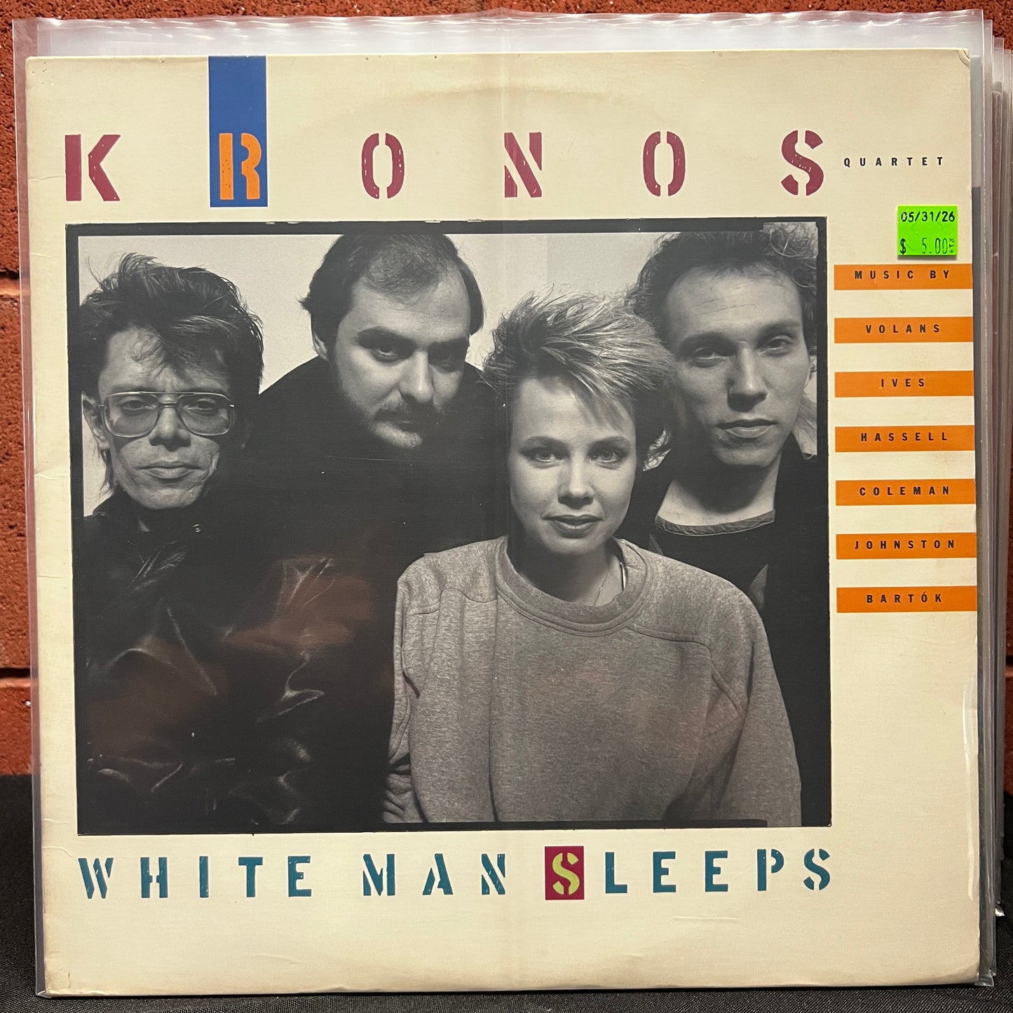 Used Vinyl: Kronos Quartet "White Man Sleeps" LP (1987 Press)
