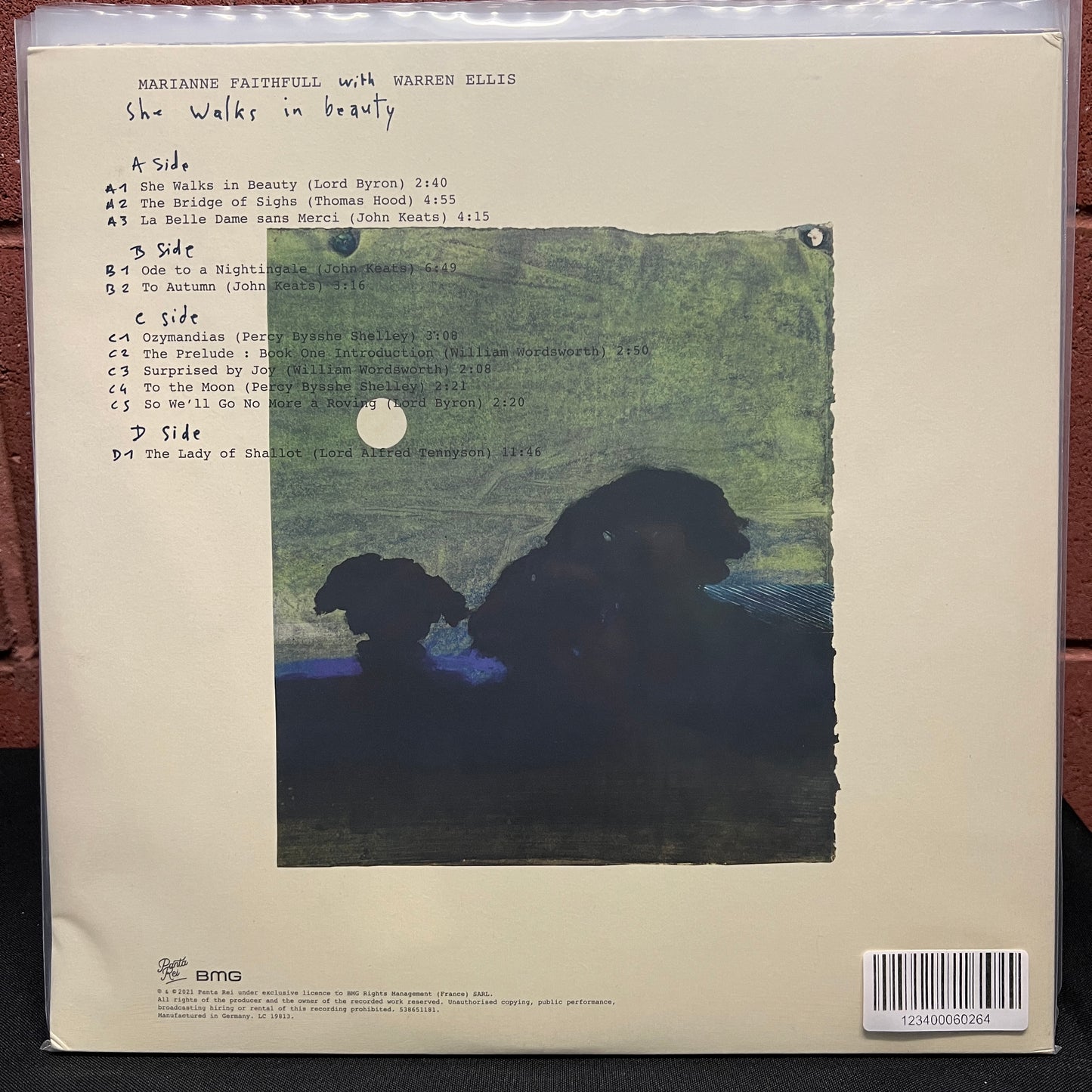 Used Vinyl: Marianne Faithfull with Warren Ellis "She Walks In Beauty" 2xLP