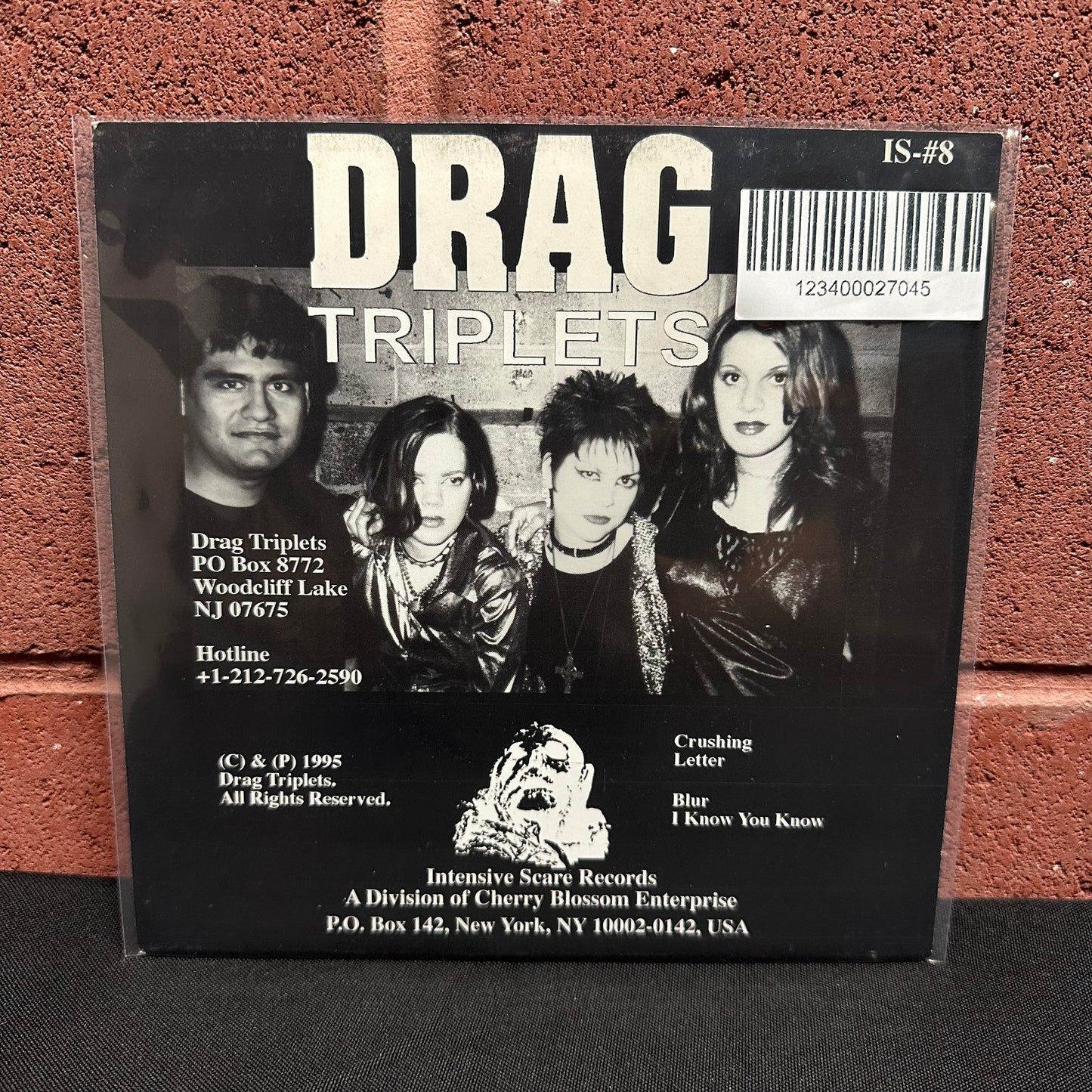 Used Vinyl:  Drag Triplets ”Crushing” 7"