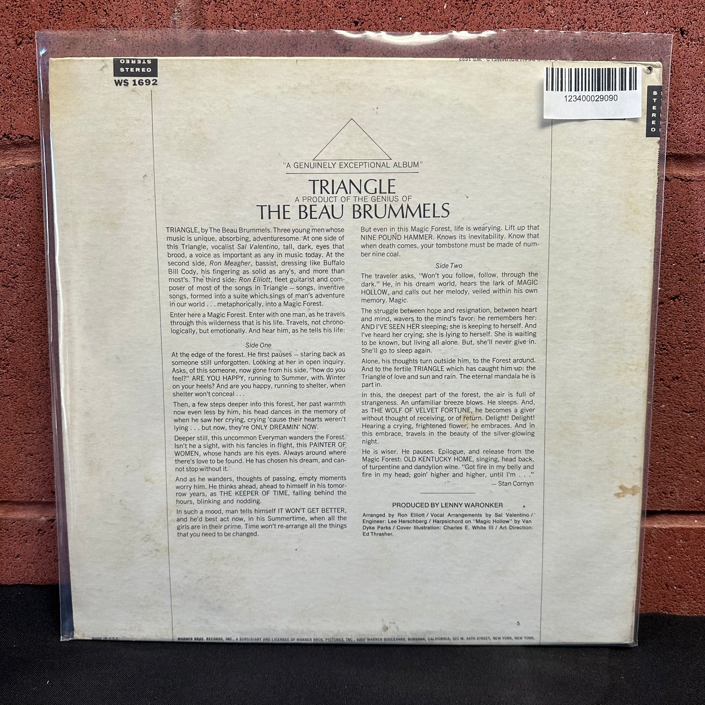 Used Vinyl:  The Beau Brummels ”Triangle” LP