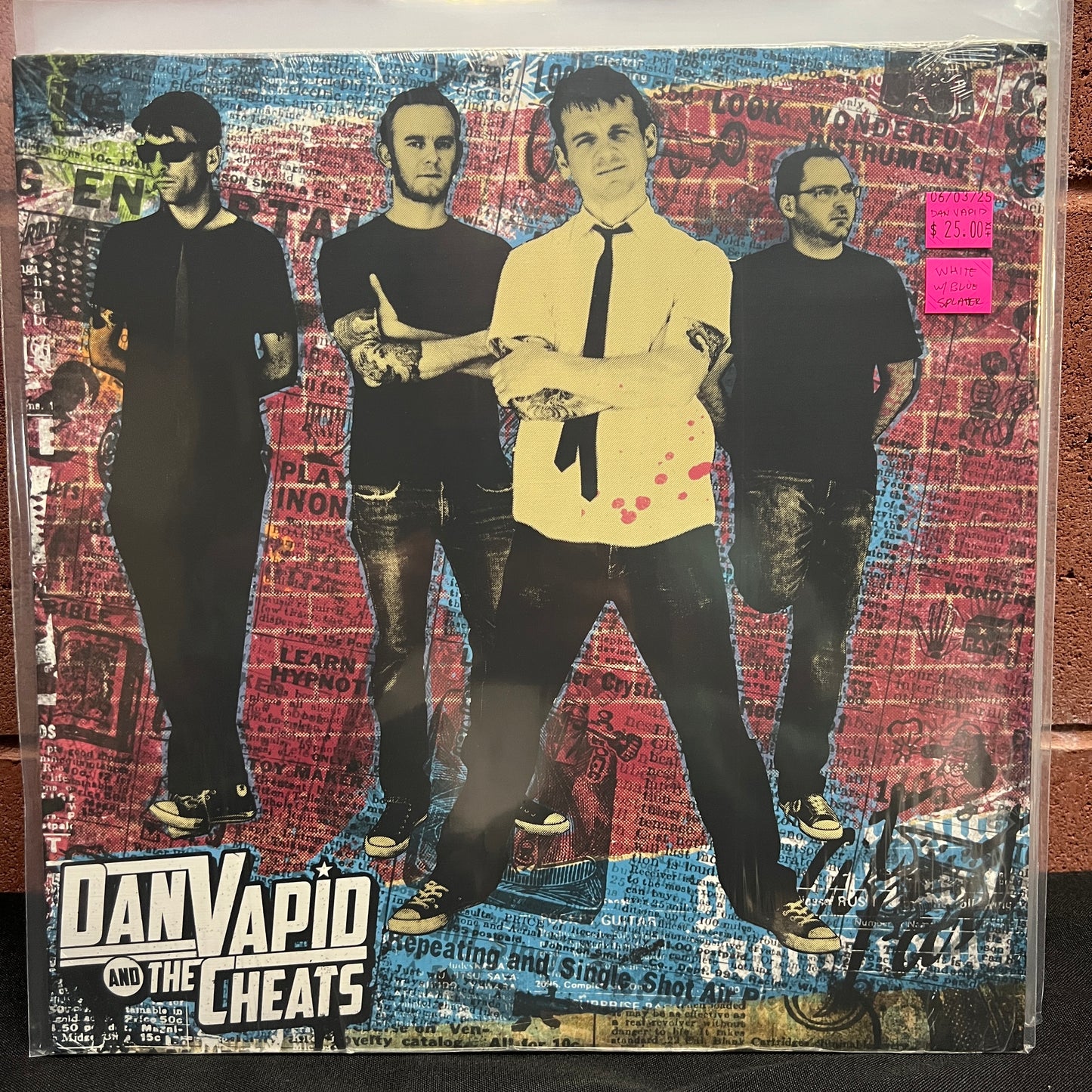 Used Vinyl: Dan Vapid And the Cheats "Dan Vapid and the Cheats" LP (White with Blue Splatter vinyl)