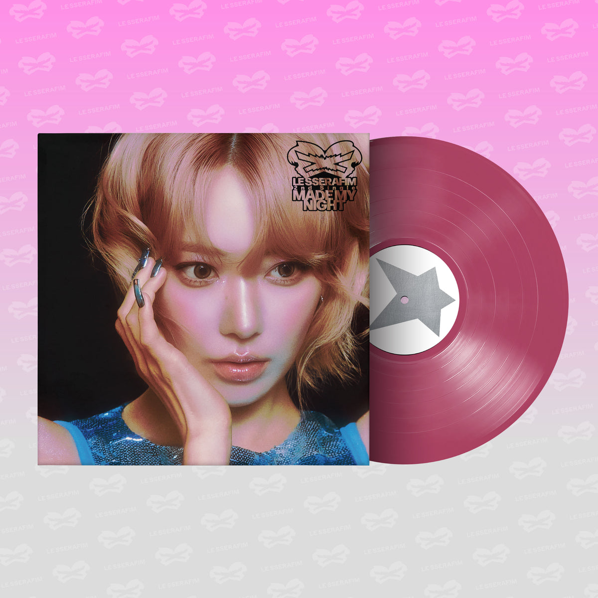 PRE-ORDER: LE SSERAFIM "2nd Single Album 'Made My Night'" LP (HOT PINK ver.)