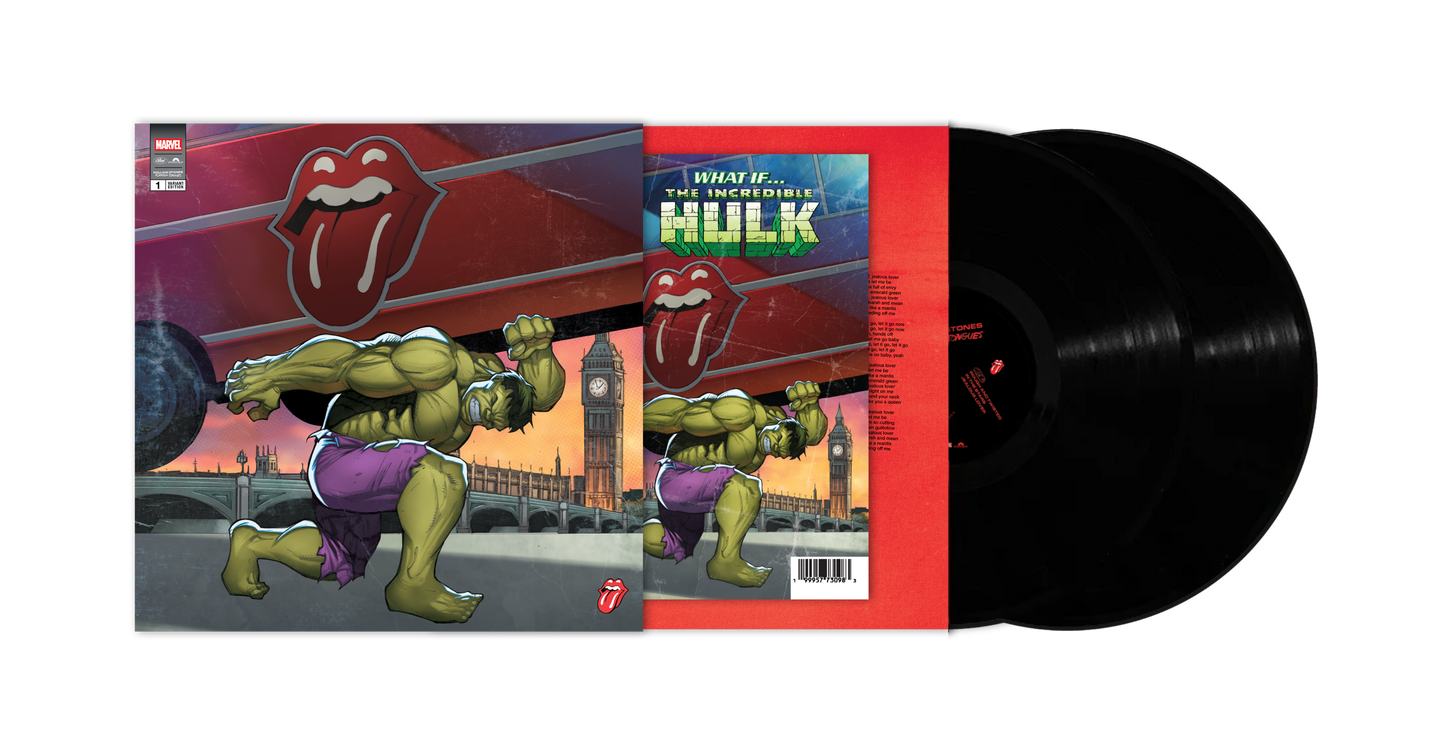 The Rolling Stones "Foreign Tongues (Marvel Collector's Series)" 2xLP (The Hulk Variant + Comic Book)