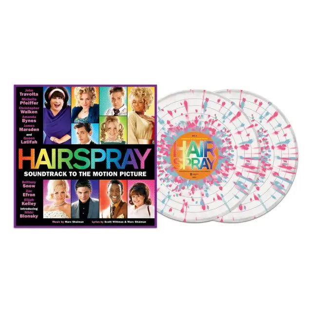 PRE-ORDER: Marc Shaiman, Scott Wittman & Motion Picture Cast of Hairspray "Hairspray (OST)" 2xLP (Blue and Pink Splatter Vinyl)