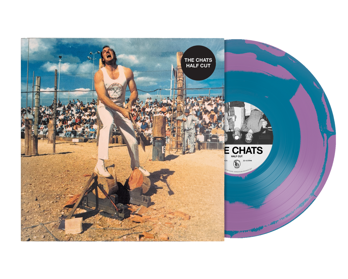 PRE-ORDER: The Chats "Half Cut" LP (Indie Exclusive Hand Pour Blue/Clear Teal/Pink Vinyl)