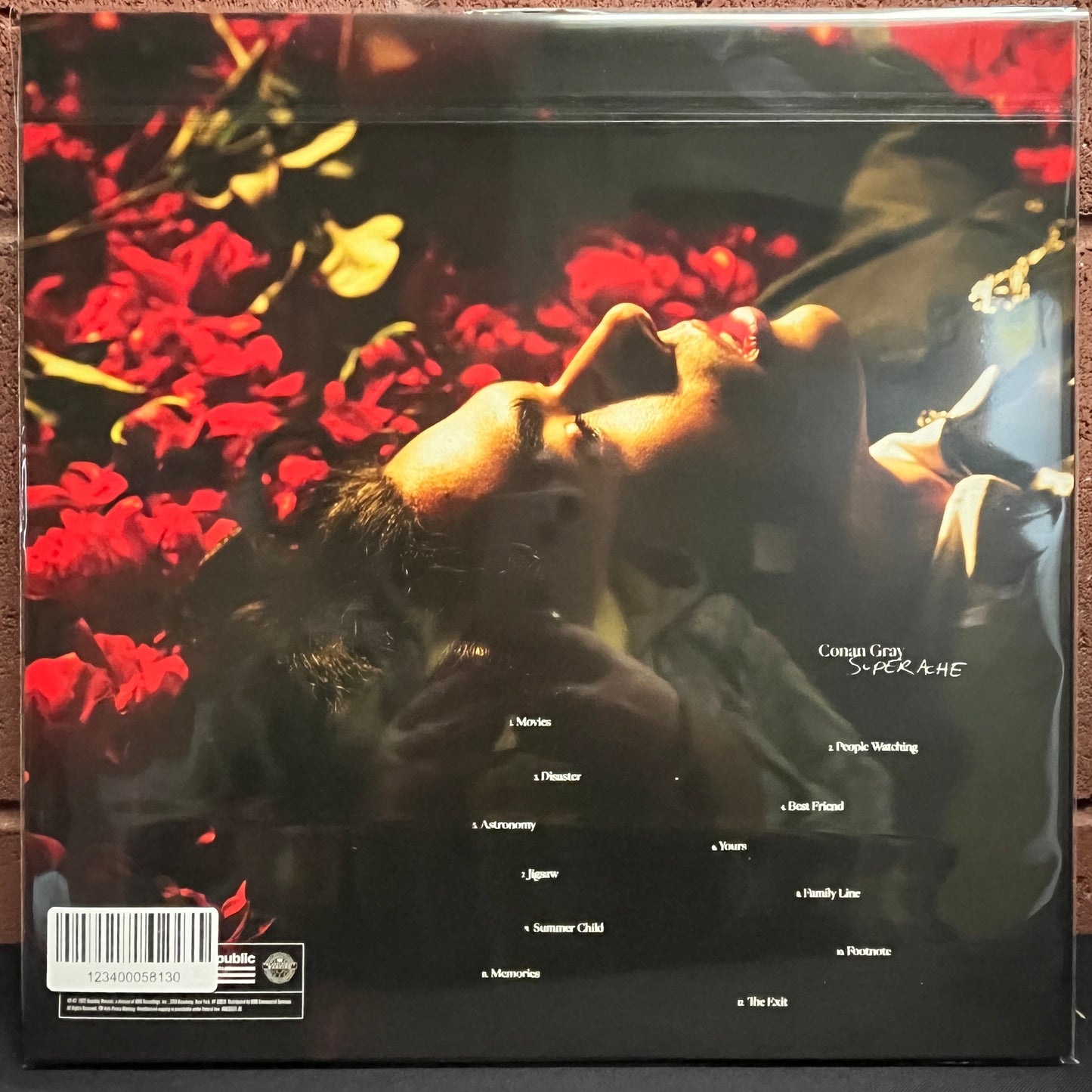 Used Vinyl: Conan Gray "Superache" LP (Red and Black marbled vinyl)
