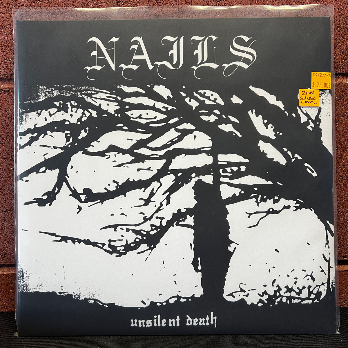 Used Vinyl: Nails  "Unsilent Death" LP (2018 Press - Silver Vinyl)