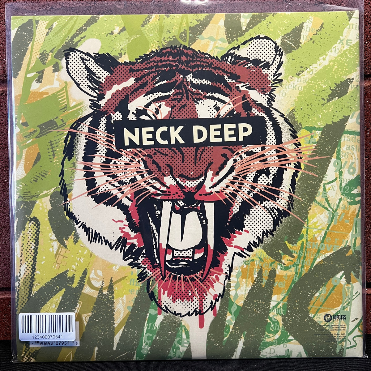 Used Vinyl: Neck Deep "Rain In July / A History Of Bad Decisions" LP (2013 Press - White w/Color Splatter Vinyl)