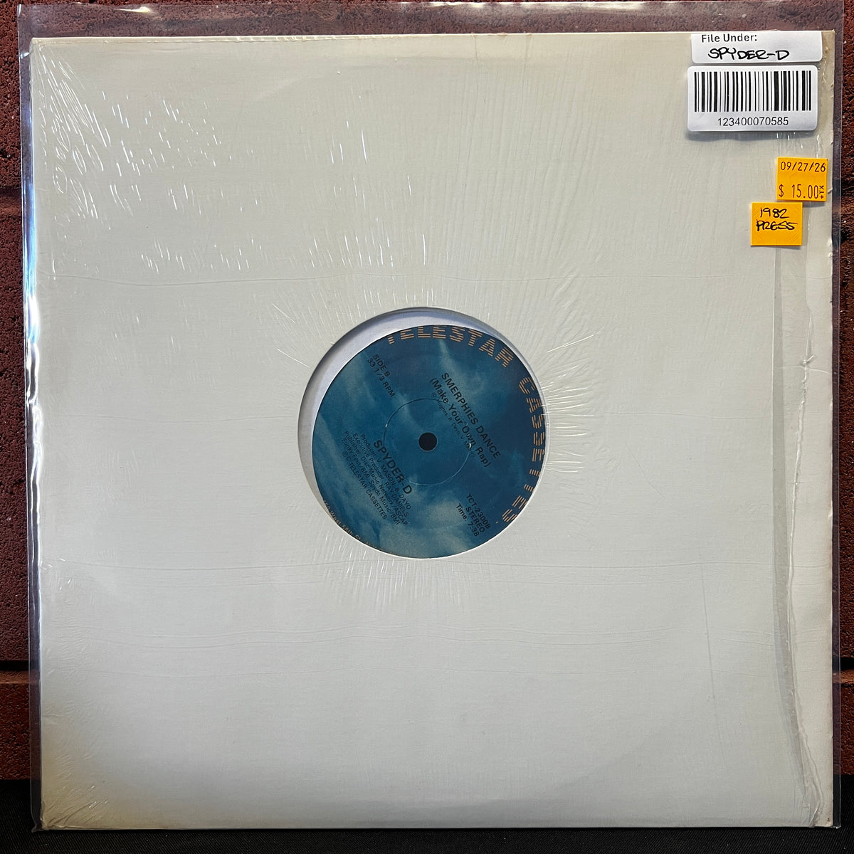 Used Vinyl: Spyder-D "Smerphies Dance" 12" (1982 Press)