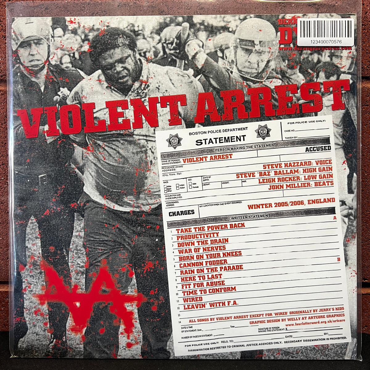 Used Vinyl: Violent Arrest "S/T" LP (2006 Press)