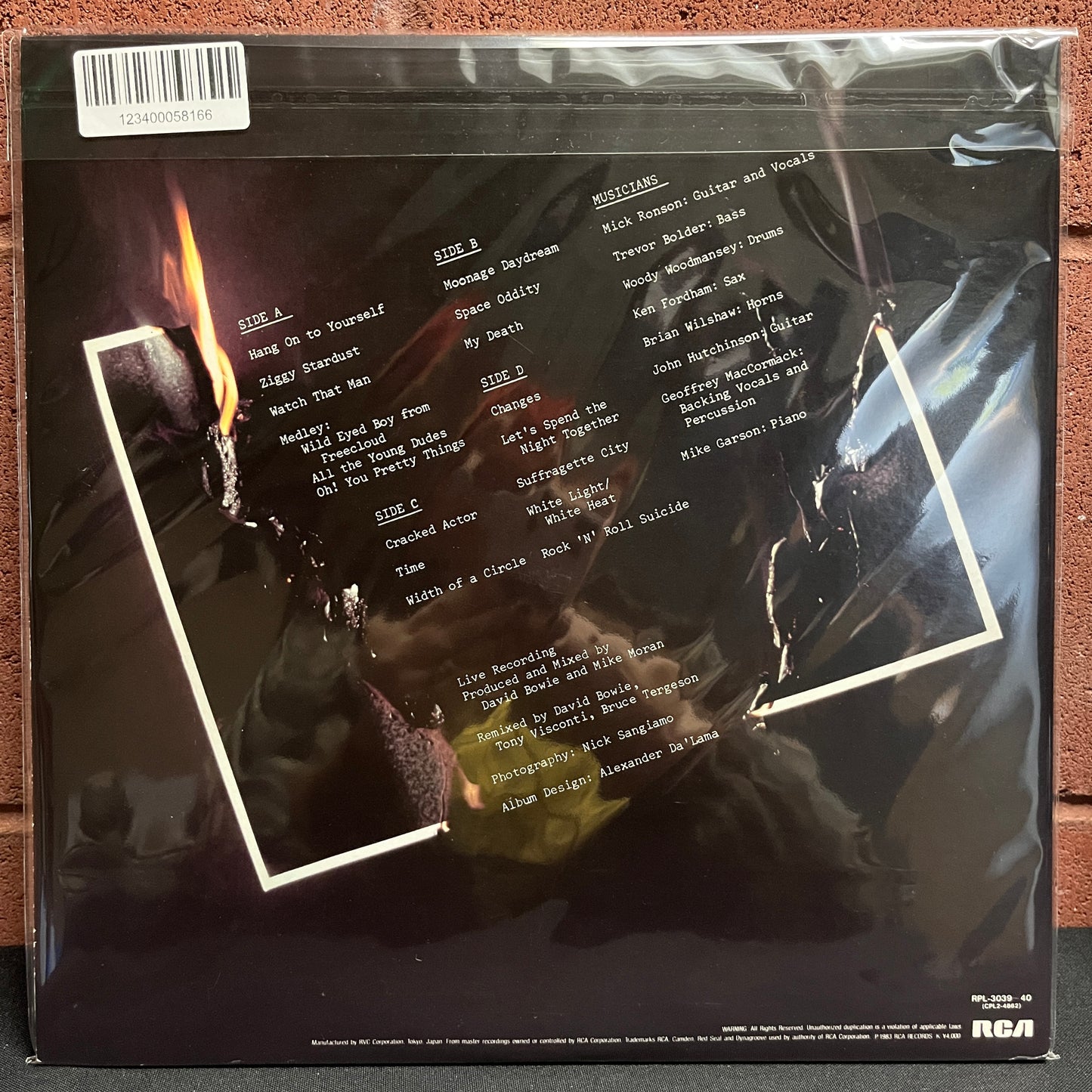 Used Vinyl: David Bowie "Ziggy Stardust The Motion Picture" 2xLP (Japanese pressing)