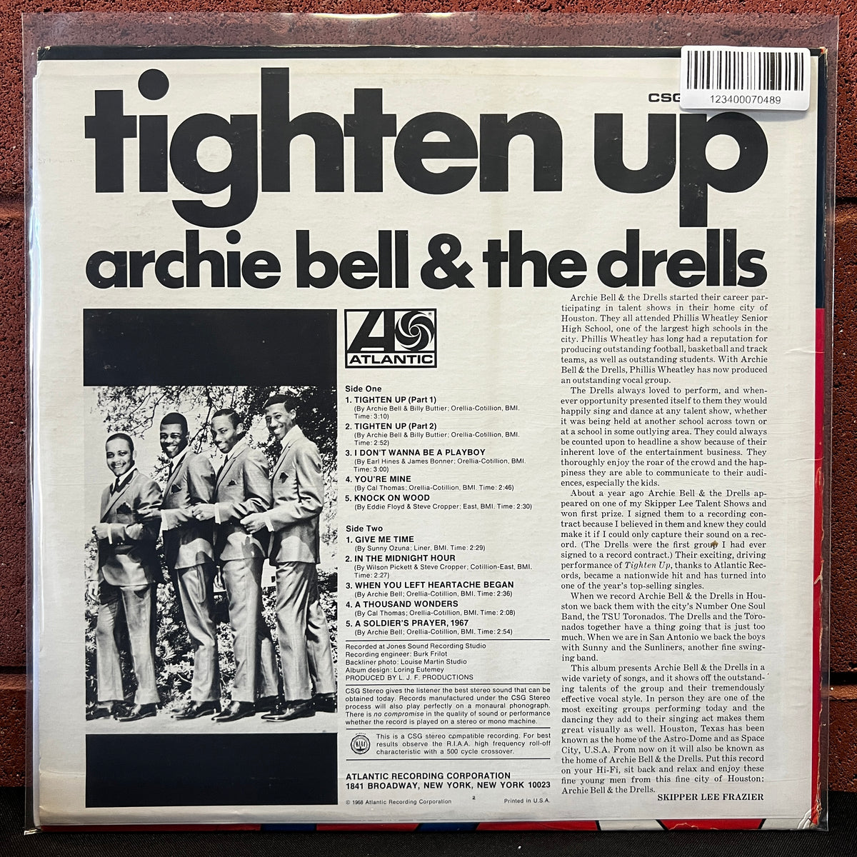 Used Vinyl: Archie Bell & The Drells ‎"Tighten Up" LP (1968 Press)