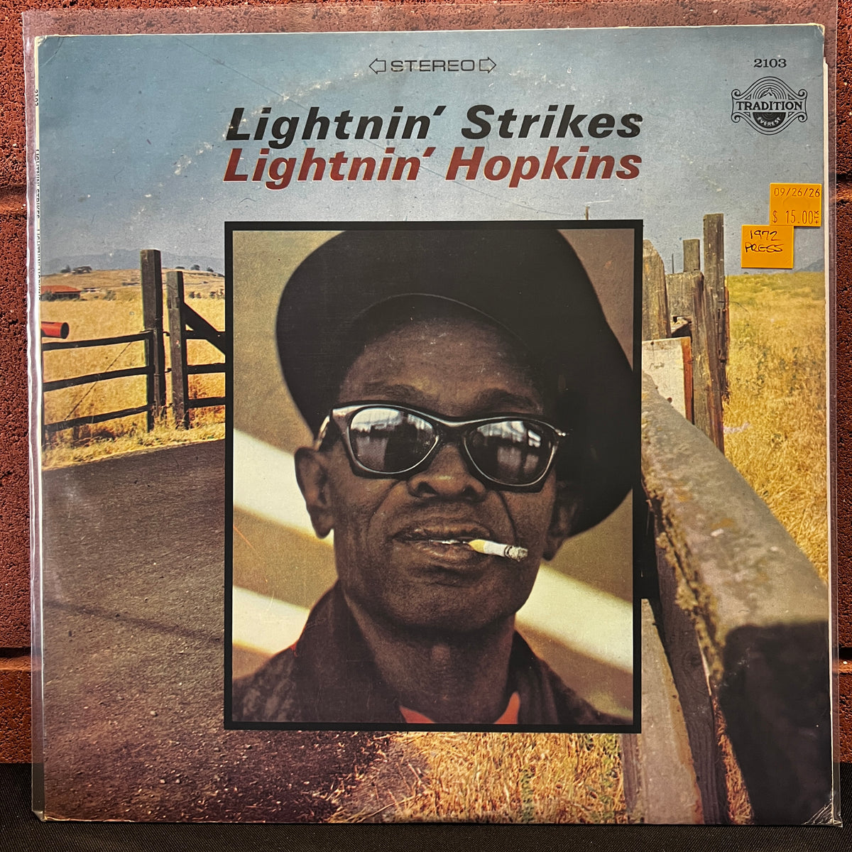 Used Vinyl: Lightnin' Hopkins "Lightnin' Strikes" LP (1972 Press)