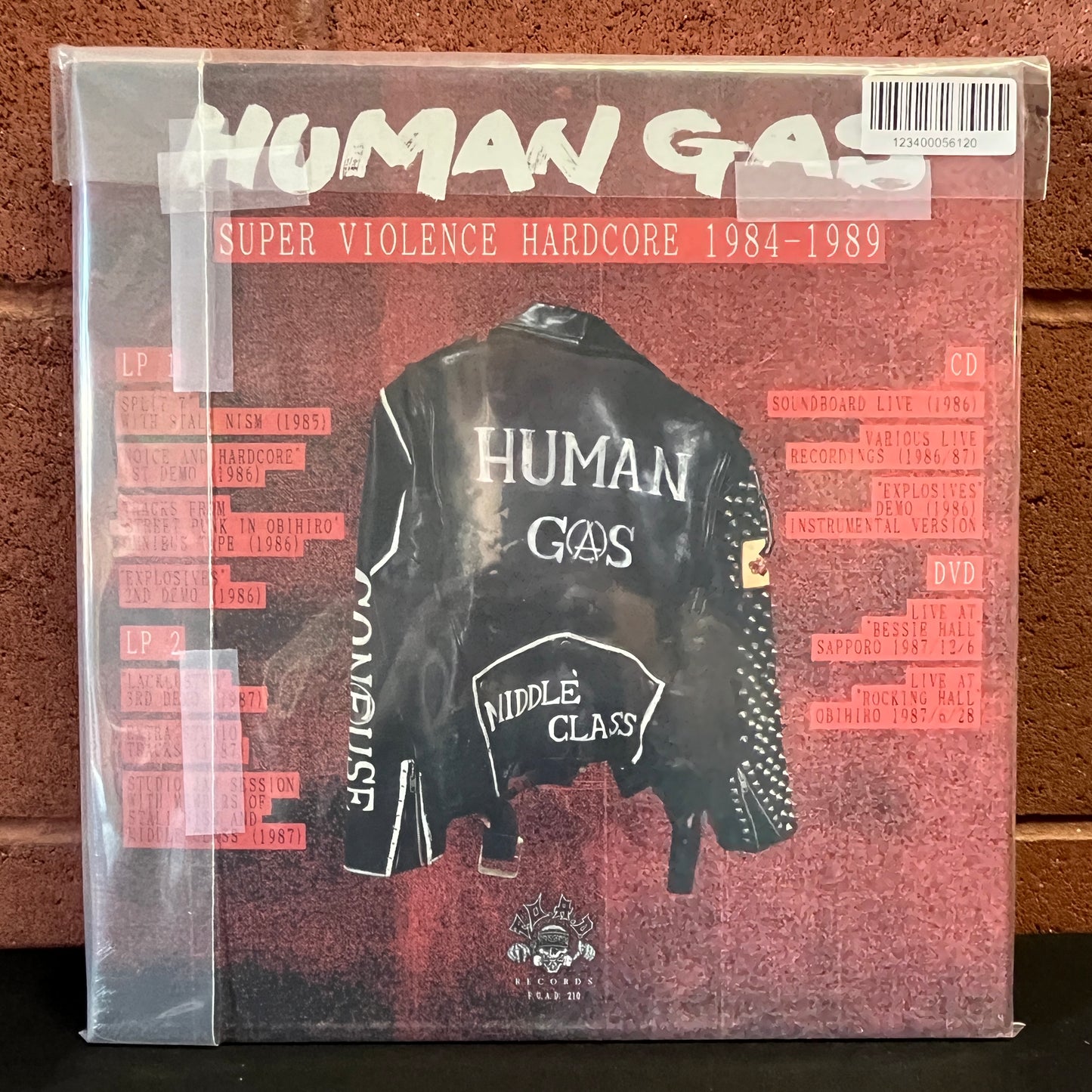 Used Vinyl: Human Gas ”Super Violence Hardcore 1984-1989” 2xLP + CD + DVD Box Set