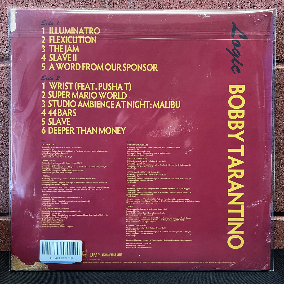 Used Vinyl: Logic "Bobby Tarantino" LP (Sealed, Green vinyl)