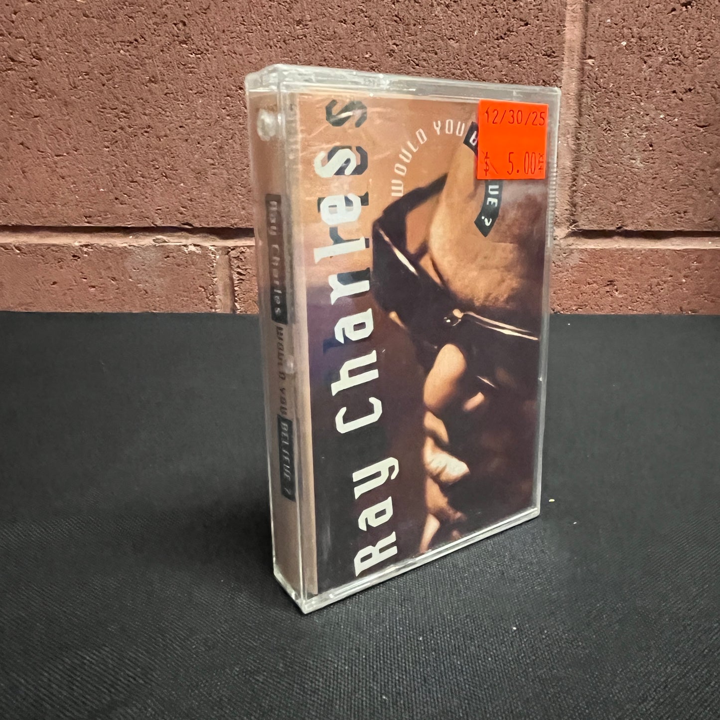 Used Cassette: Ray Charles "Would You Believe" Tape (Sealed)