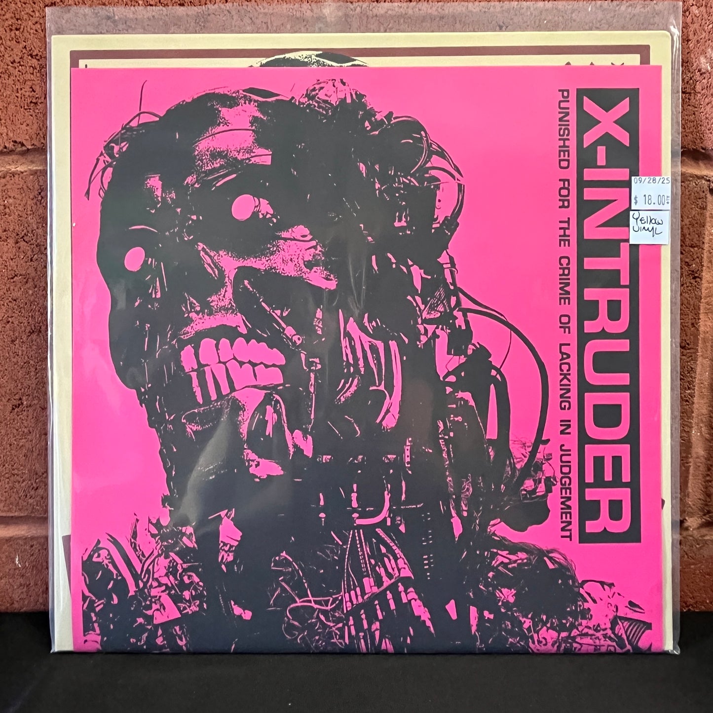 Used Vinyl: X-Intruder ‎"Punished For The Crime Of Lacking In Judgement" LP (Yellow Vinyl)