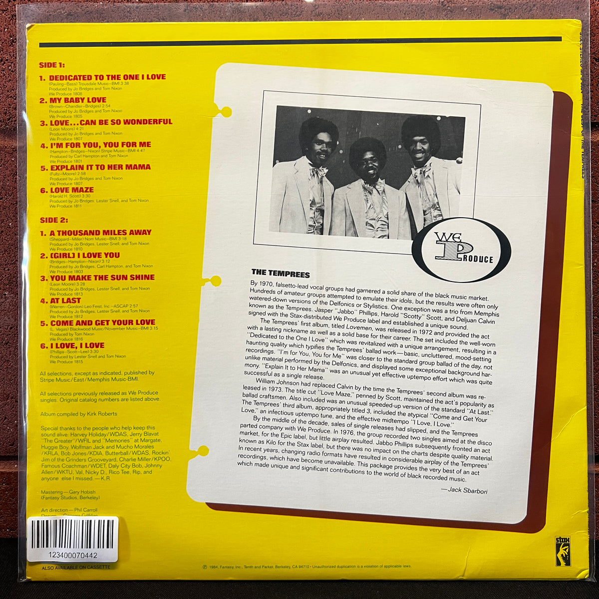 Used Vinyl: The Temprees ‎"The Best Of The Temprees" LP (1984 Press)