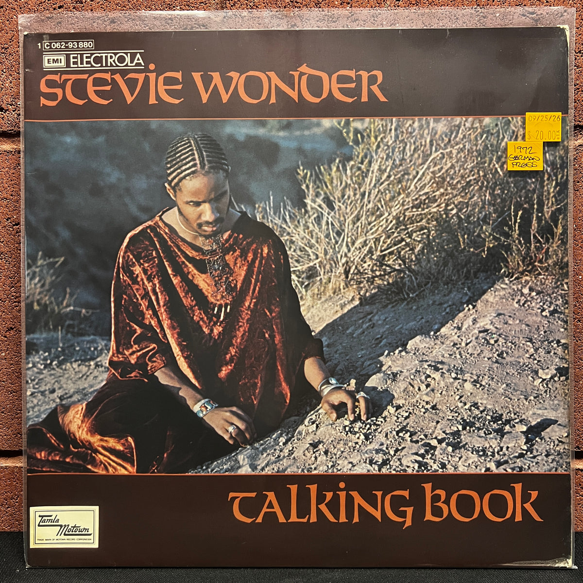 Used Vinyl: Stevie Wonder ‎"Talking Book" LP (1972 German Press)