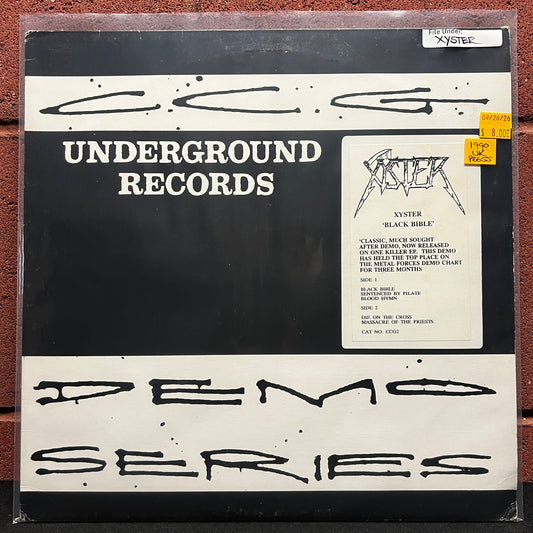 Used Vinyl: Xyster "Black Bible" 12" (1990 UK Press)