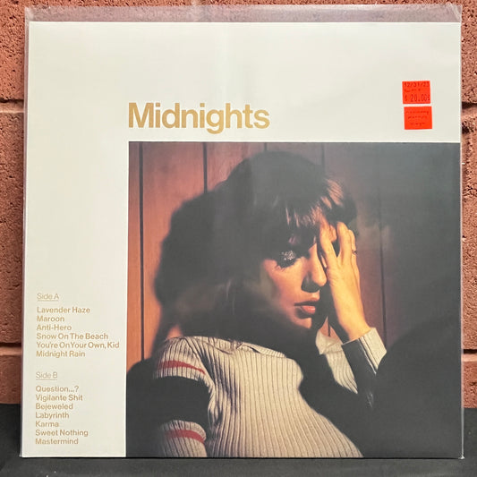 Used Vinyl: Taylor Swift "Midnights" LP (Mahogany Marbled vinyl)