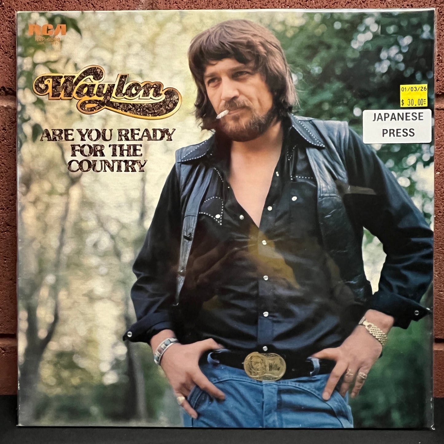 Used Vinyl: Waylon Jennings "Are You Ready For The Country" LP (1976 Japanese Press)