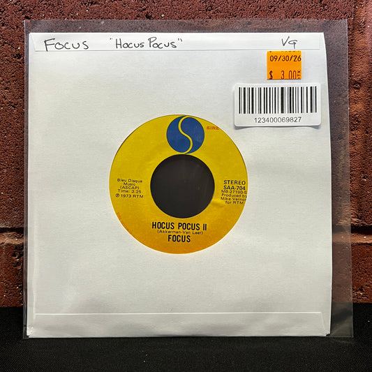Used Vinyl: Focus "Hocus Pocus" 7"