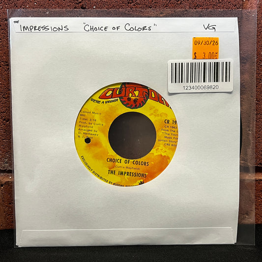 Used Vinyl: Impressions "Choice of Colors" 7"