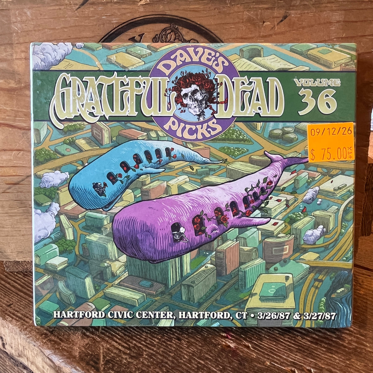 Used CD: Grateful Dead " Dave's Picks, Volume 36 (Hartford Civic Center, Hartford, CT 3/26/87 & 3/27/87)" 4xCD Set (2020 Press - Sealed)