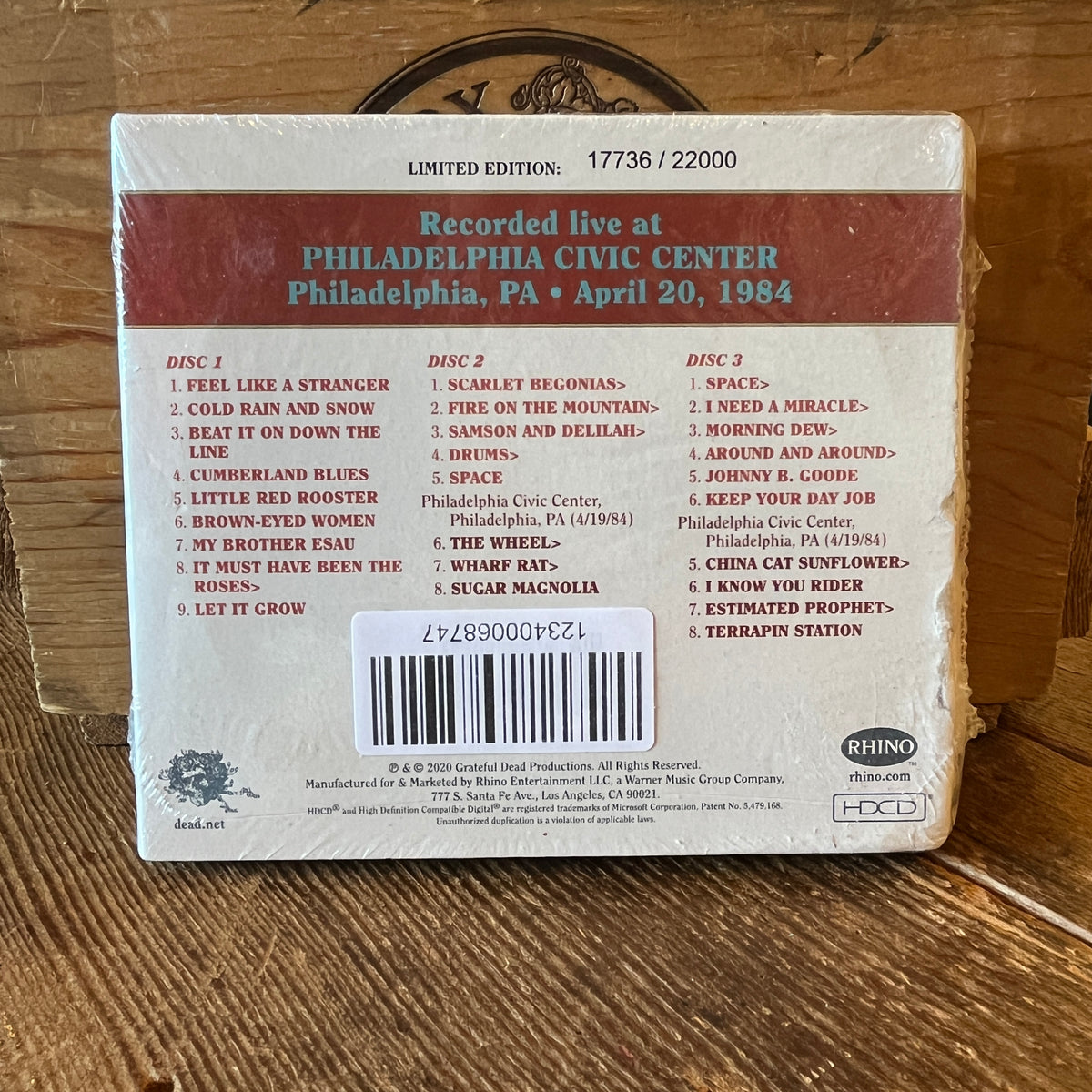 Used CD: Grateful Dead "Dave's Picks, Volume 35 (Philadelphia Civic Center, Philadelphia, PA 4/20/84)" 3xCD Set (2020 Press - Sealed)