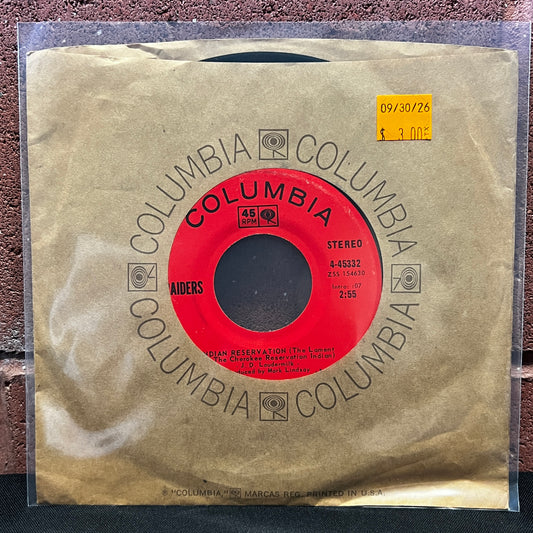 Used Vinyl: Raiders "Indian Reservation" 7"