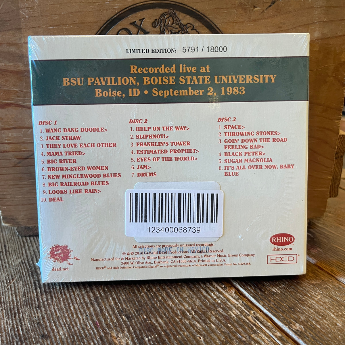 Used CD: Grateful Dead "Dave's Picks, Volume 27 (BSU Pavilion, Boise State University, Boise, ID 9/2/83)" 3xCD Set (2018 Press - Sealed)
