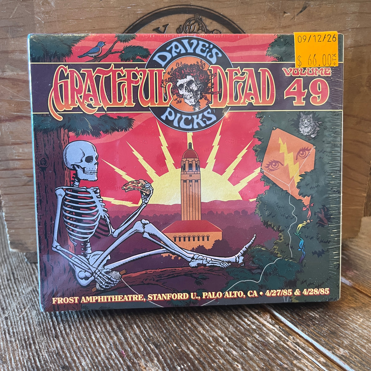 Used CD: Grateful Dead "Dave's Picks, Volume 49 (Frost Amphitheatre, Stanford U., Palo Alto, CA 4/27/85 & 4/28/85)" 4xCD Set (2024 Press - Sealed)