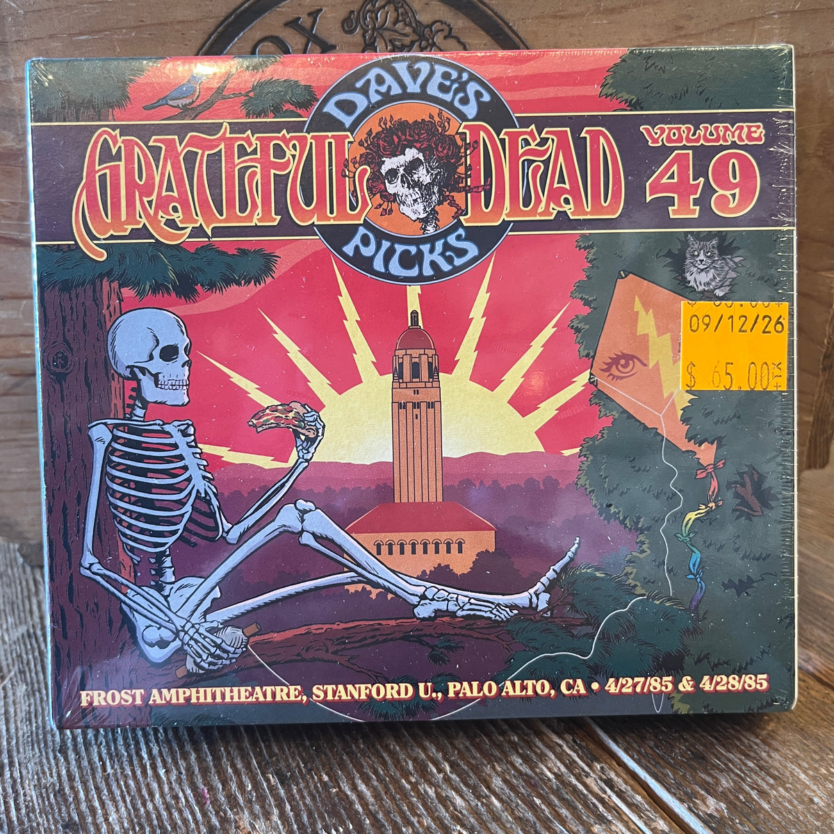 Used CD: Grateful Dead "Dave's Picks, Volume 49 (Frost Amphitheatre, Stanford U., Palo Alto, CA 4/27/85 & 4/28/85)" 4xCD Set (2024 Press - Sealed)