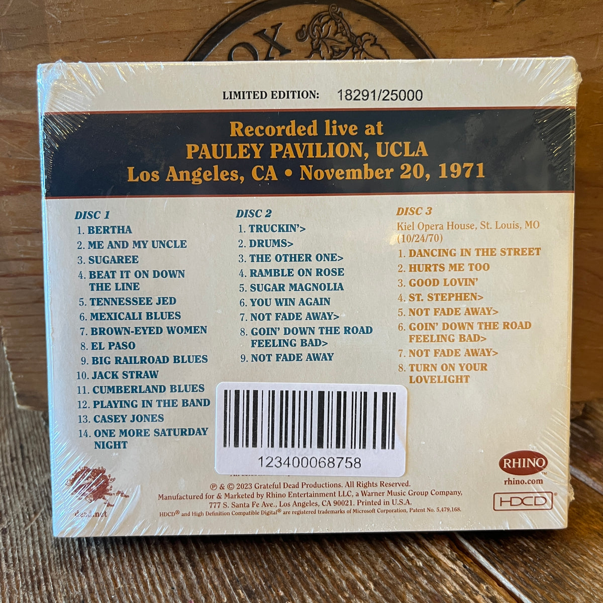 Used CD: Grateful Dead "Dave's Picks, Volume 48 (Pauley Pavilion, UCLA, Los Angeles, CA 11/20/71)" 3xCD Set (2023 Press - Sealed)