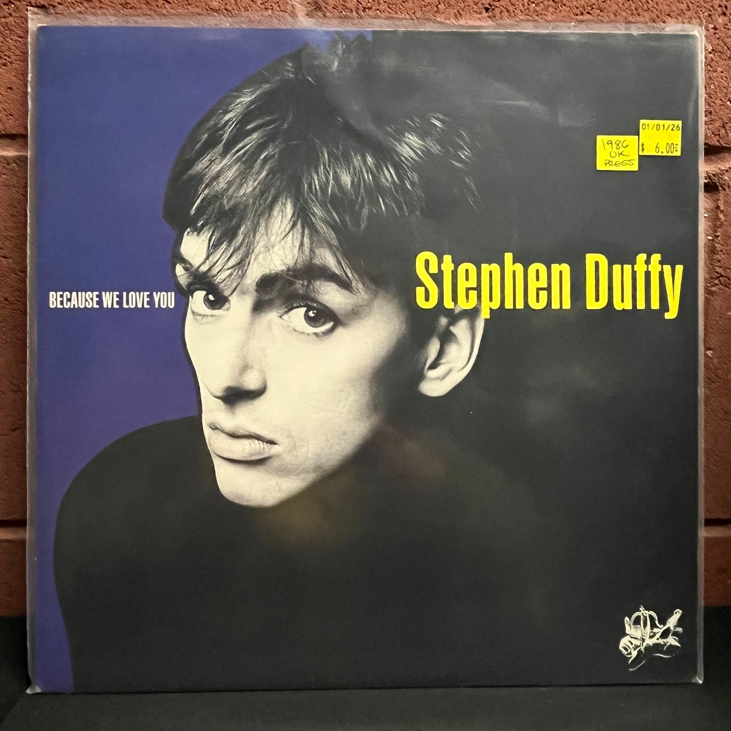 Used Vinyl: Stephen Duffy "Because We Love You" LP (1986 UK Press)