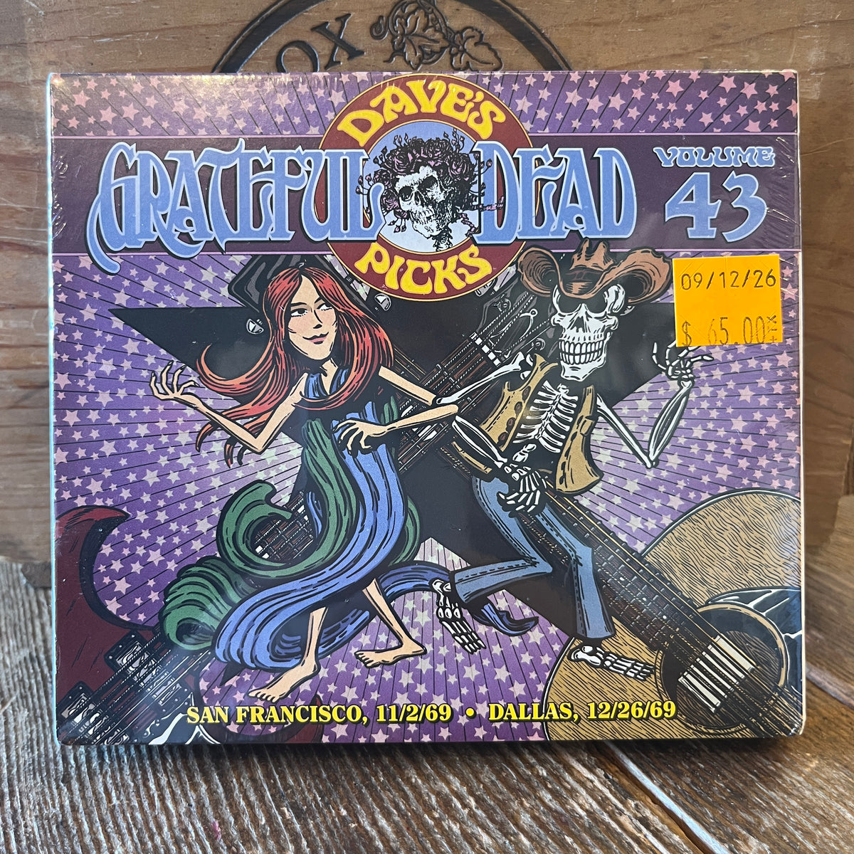 Used CD: Grateful Dead "Dave's Picks, Volume 43 (San Francisco, 11/2/69 Dallas, 12/26/69)" 3xCD Set (2022 Press - Sealed)