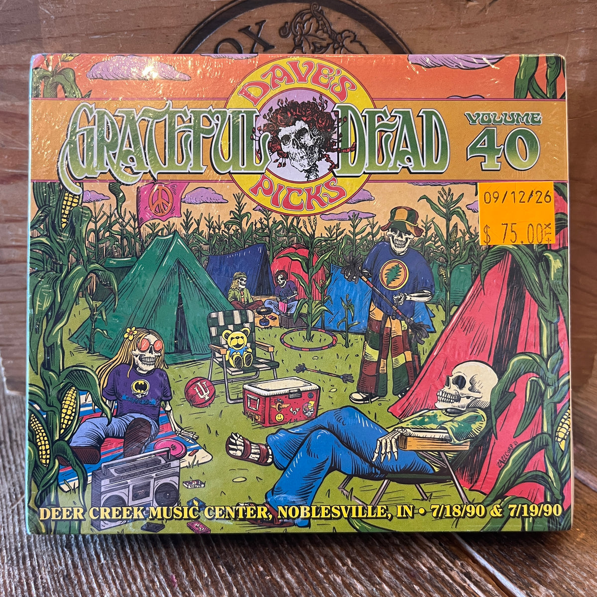 Used CD: Grateful Dead "Dave's Picks, Volume 40 (Deer Creek Music Center, Noblesville, IN 7/18/90 & 7/19/90)" 4xCD Set (2021 Press - Sealed)