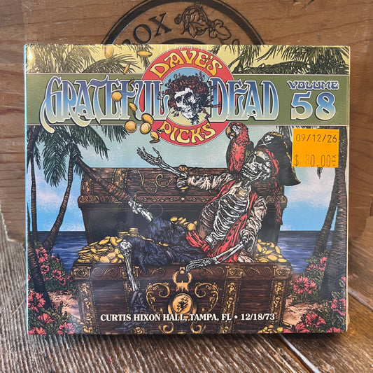 Used CD: Grateful Dead "Dave's Picks, Volume 58 (Curtis Hixon Hall, Tampa, FL 12/18/73) / Dave's Picks 2026 Bonus Disc" 4xCD Set (2026 Press - Sealed)