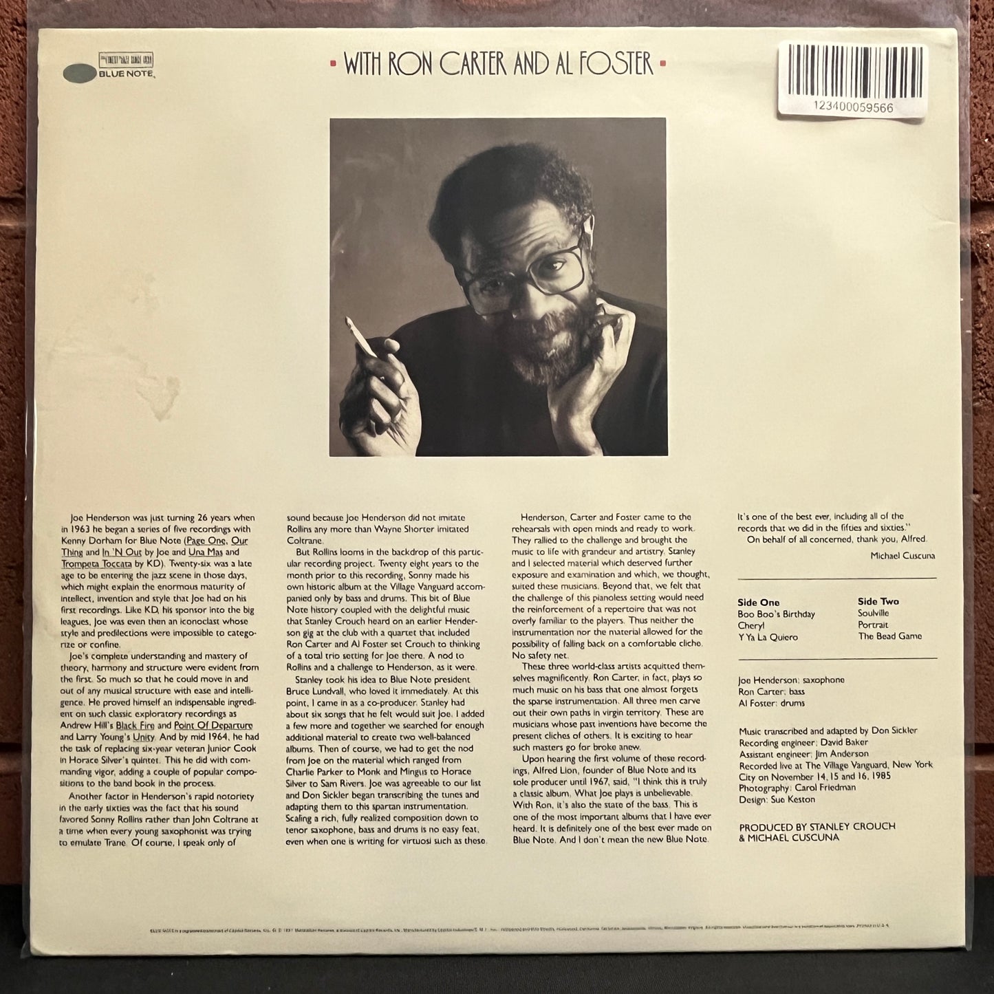 Used Vinyl: Joe Henderson "The State Of Tenor - Live At The Village Vanguard Volume Two" LP (1987 Press)