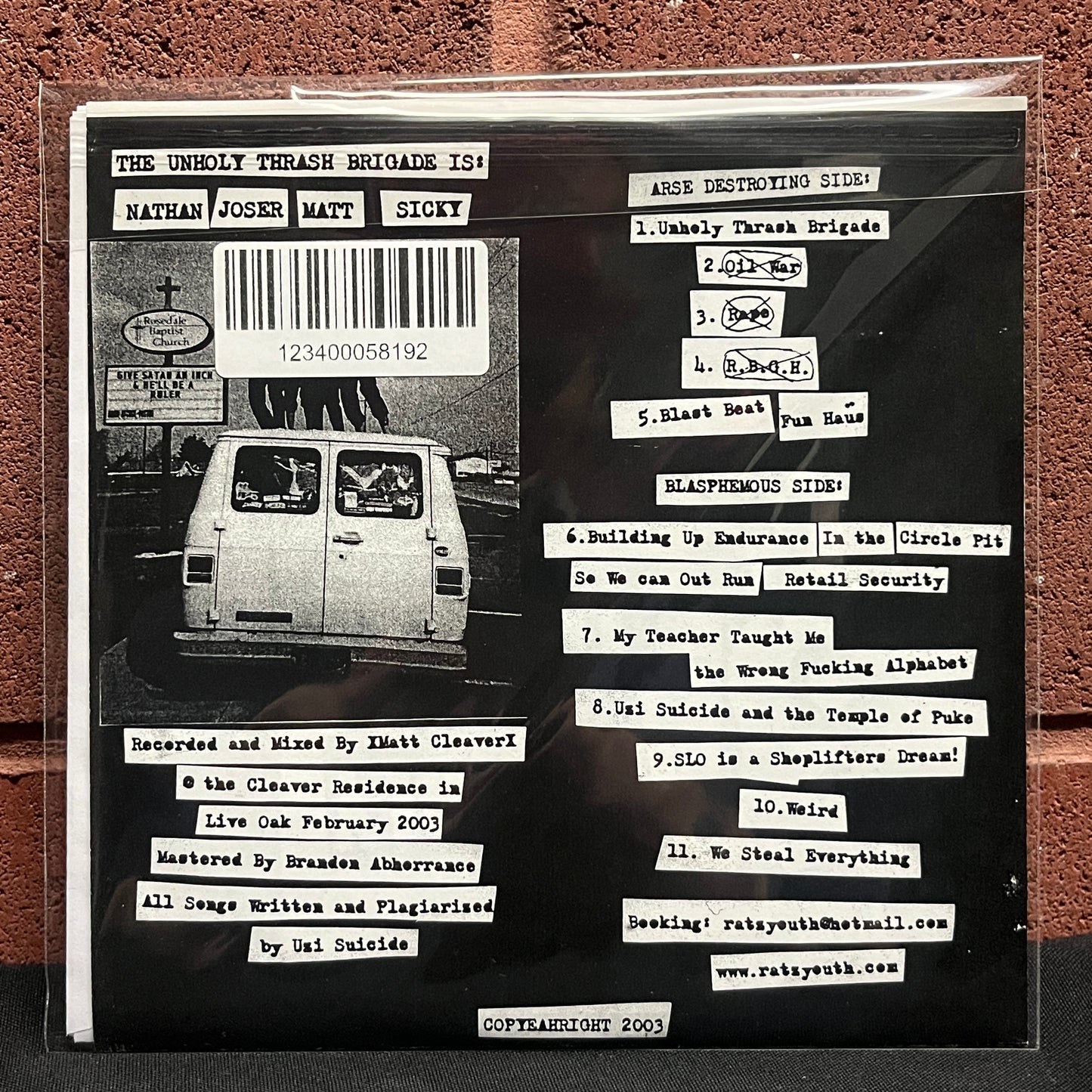 Used Vinyl: Uzi Suicide "We Steal Everything" 7"