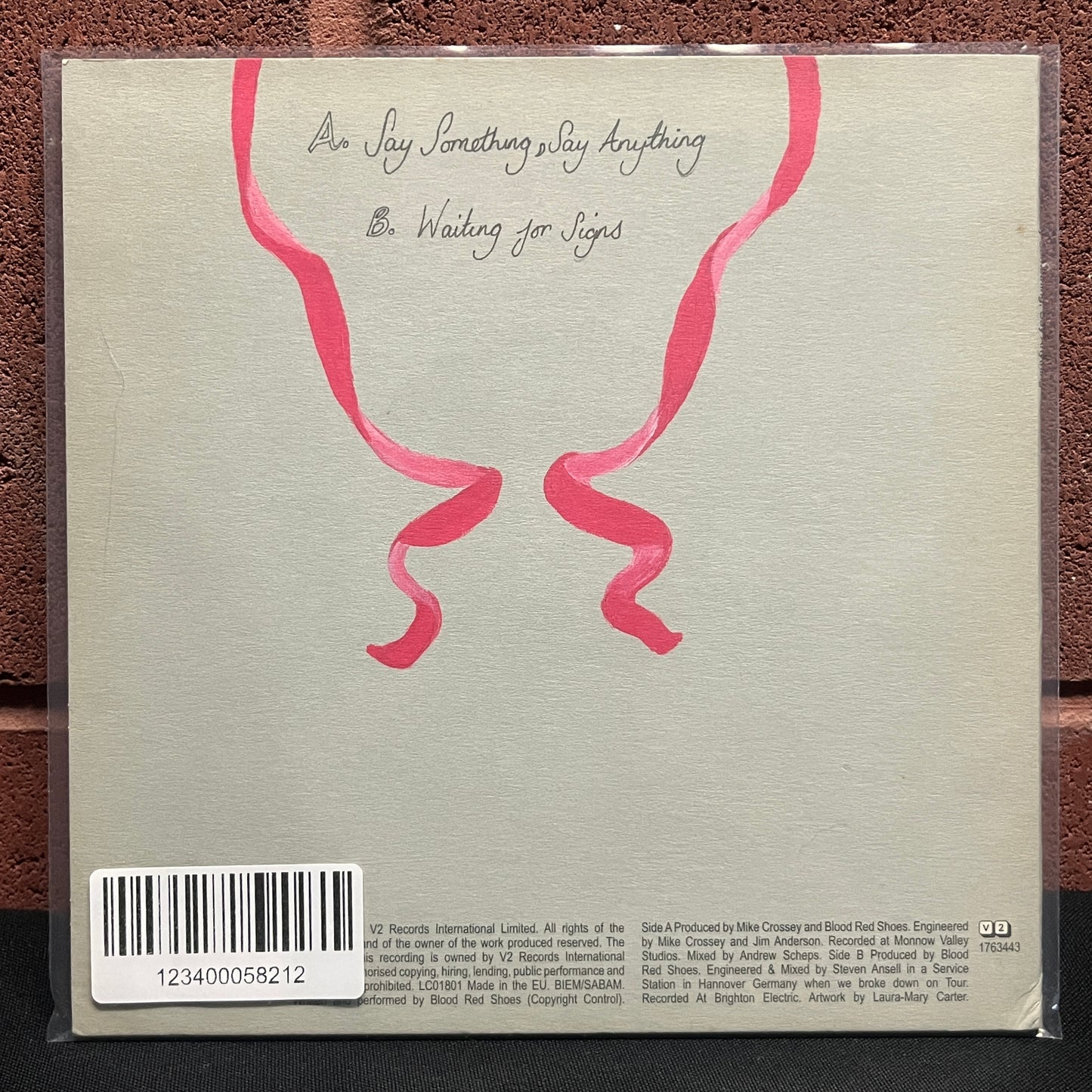 Used Vinyl: Blood Red Shoes "Say Something, Say Anything" 7" (Cover Version 1)