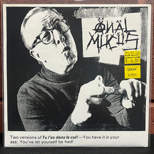 Used Vinyl: Anal Mucus / Mormons On Bikes "Split" 7" (Green vinyl)