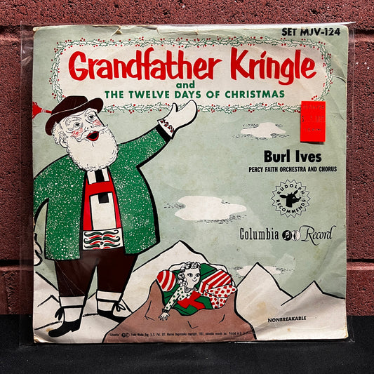 Used Vinyl: Burl Ives, Percy Faith Orchestra "Grandfather Kringle and the Twelve Days of Christmas" 10" (1951 pressing 78rpm)
