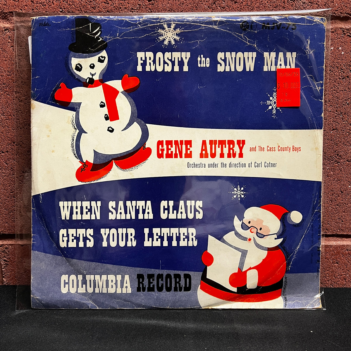 Used Vinyl: Gene Autry "Frosty The Snow Man" 10" (1950 pressing 78rpm)