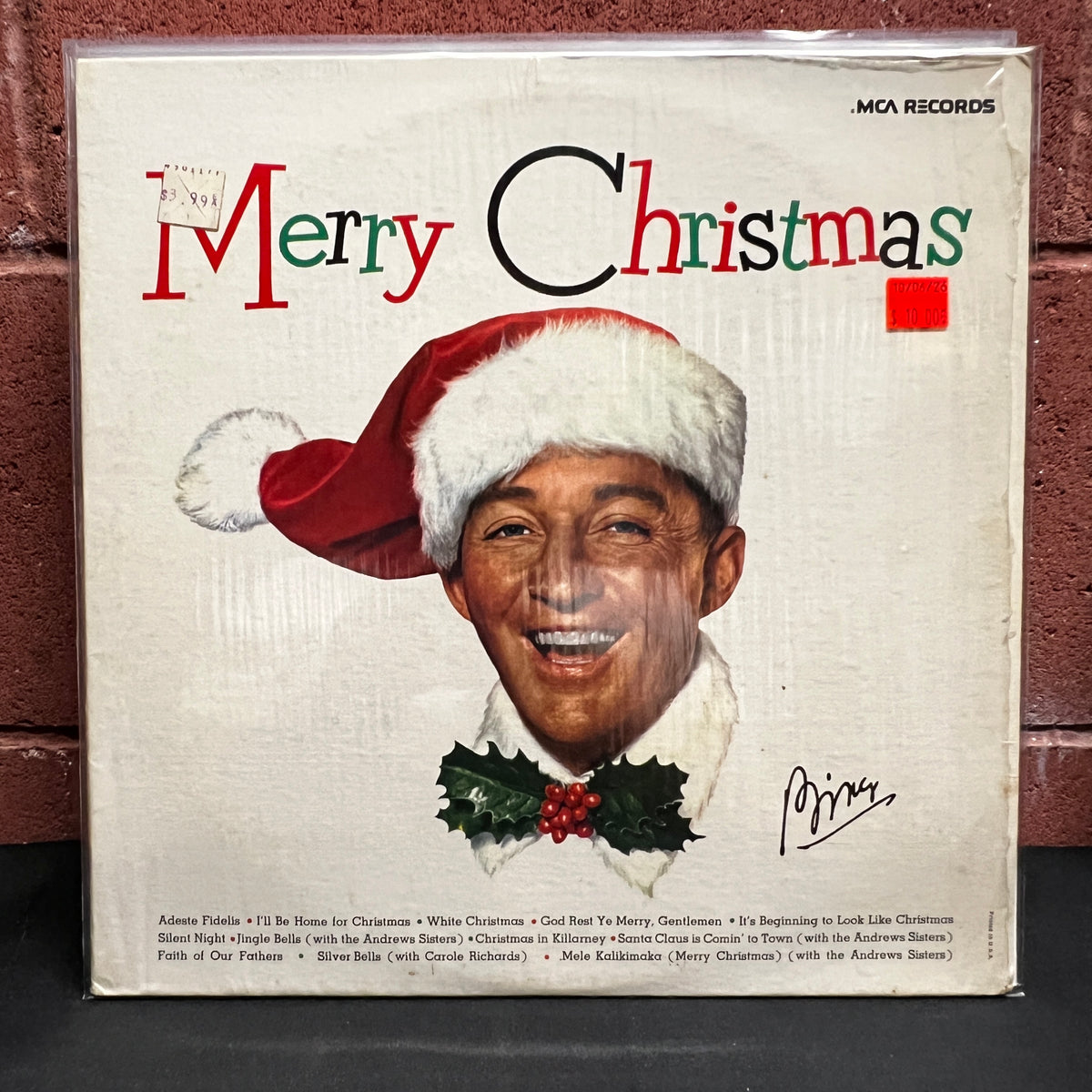 Used Vinyl: Bing Crosby "Merry Christmas" LP (In Open Shrink)