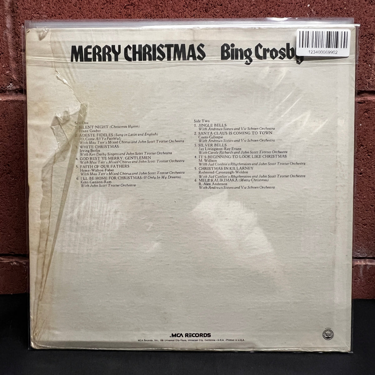 Used Vinyl: Bing Crosby "Merry Christmas" LP (In Open Shrink)