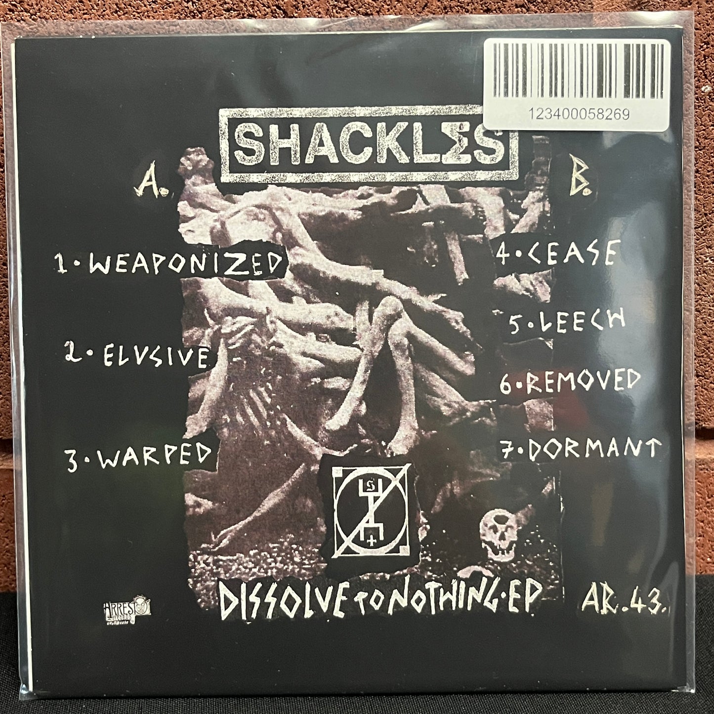 Used Vinyl: Shackles "Dissolve To Nothing" 7"