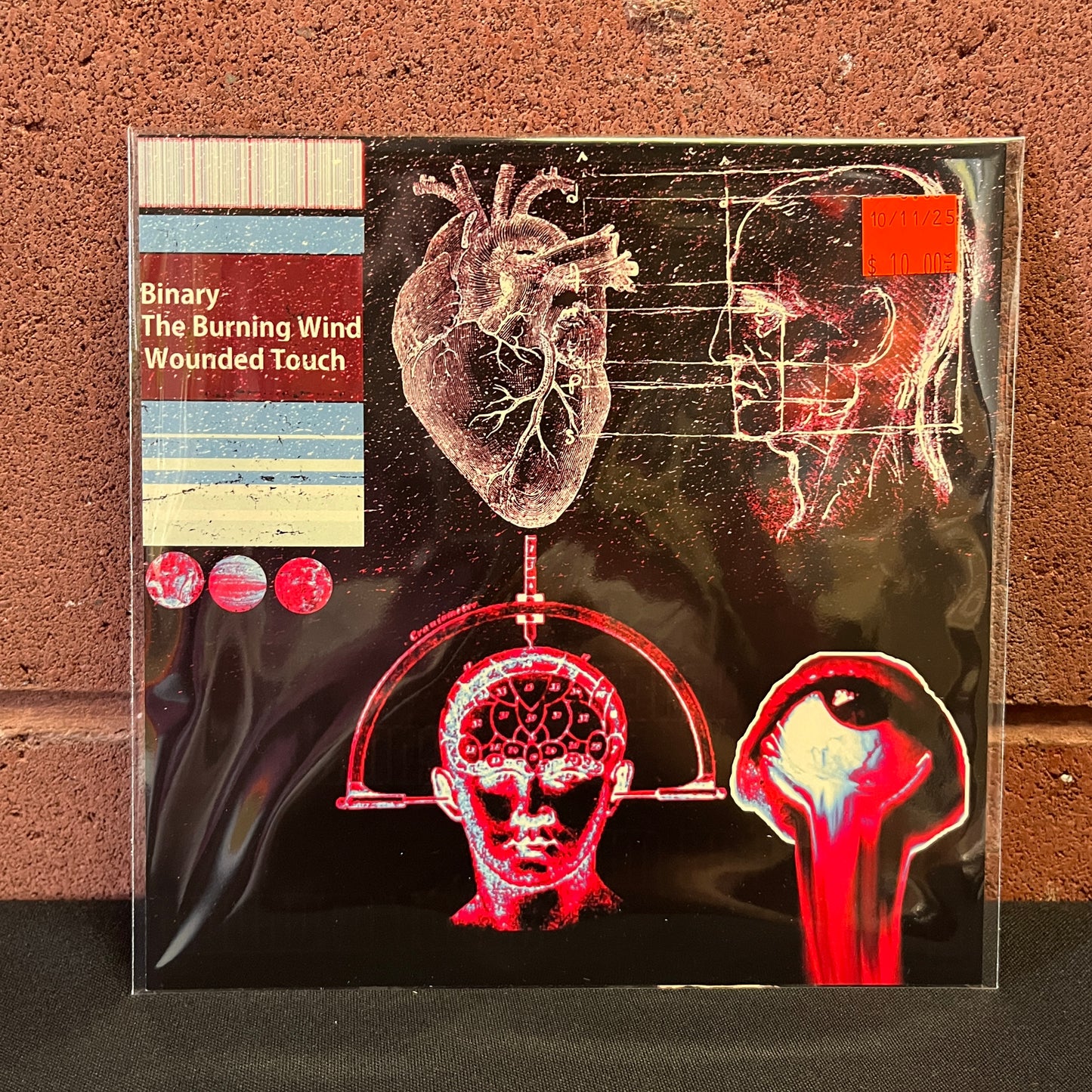 Used Vinyl: Binary / The Burning Wind / Wounded Touch "Split" 7" Flexi (Red)